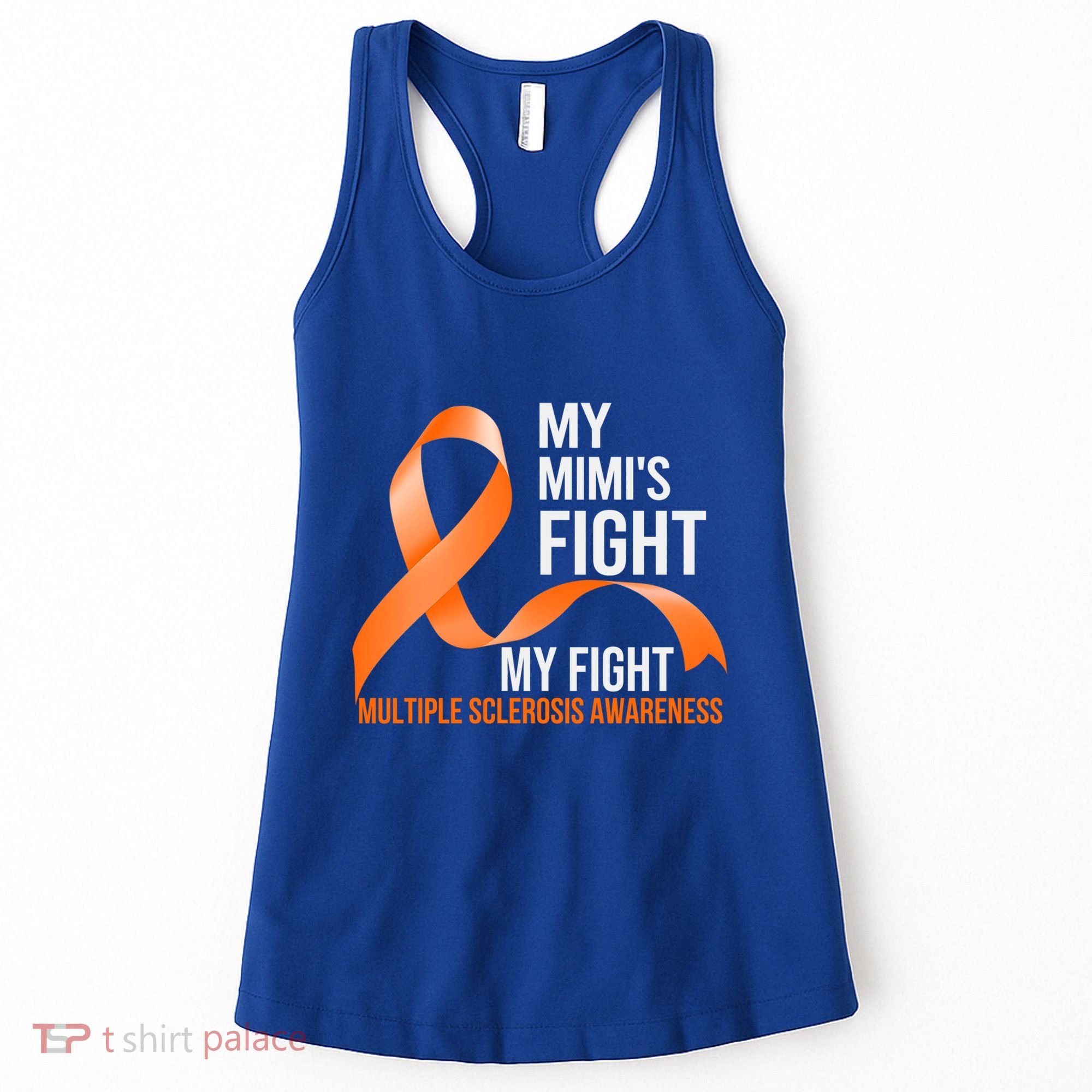 My Mimi's Fight My Fight Multiple Sclerosis Ms Warrior Cute Gift Women's Tank Top