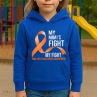 My Mimi's Fight My Fight Multiple Sclerosis Ms Warrior Cute Gift Kids Hoodie thumb 3
