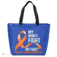 My Mimi's Fight My Fight Multiple Sclerosis Ms Warrior Cute Gift Tote Bag thumb 0