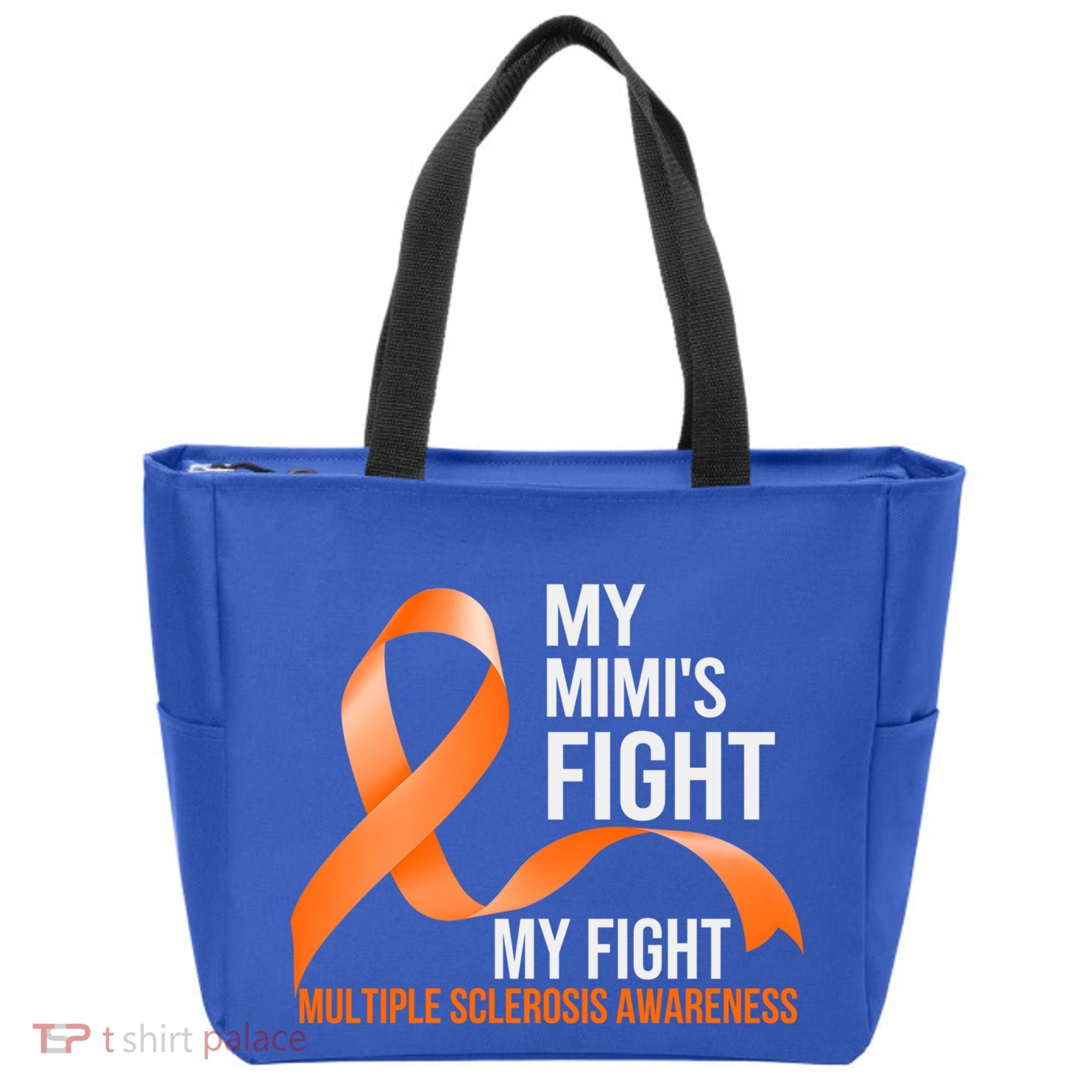 My Mimi's Fight My Fight Multiple Sclerosis Ms Warrior Cute Gift Tote Bag