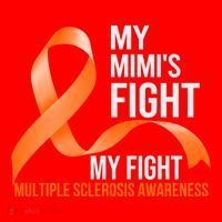 My Mimi's Fight My Fight Multiple Sclerosis Ms Warrior Cute Gift Santa Hat thumb 1