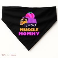 Muscle Mommy Funny Dumptruck USA-Made Doggie Bandana thumb 0