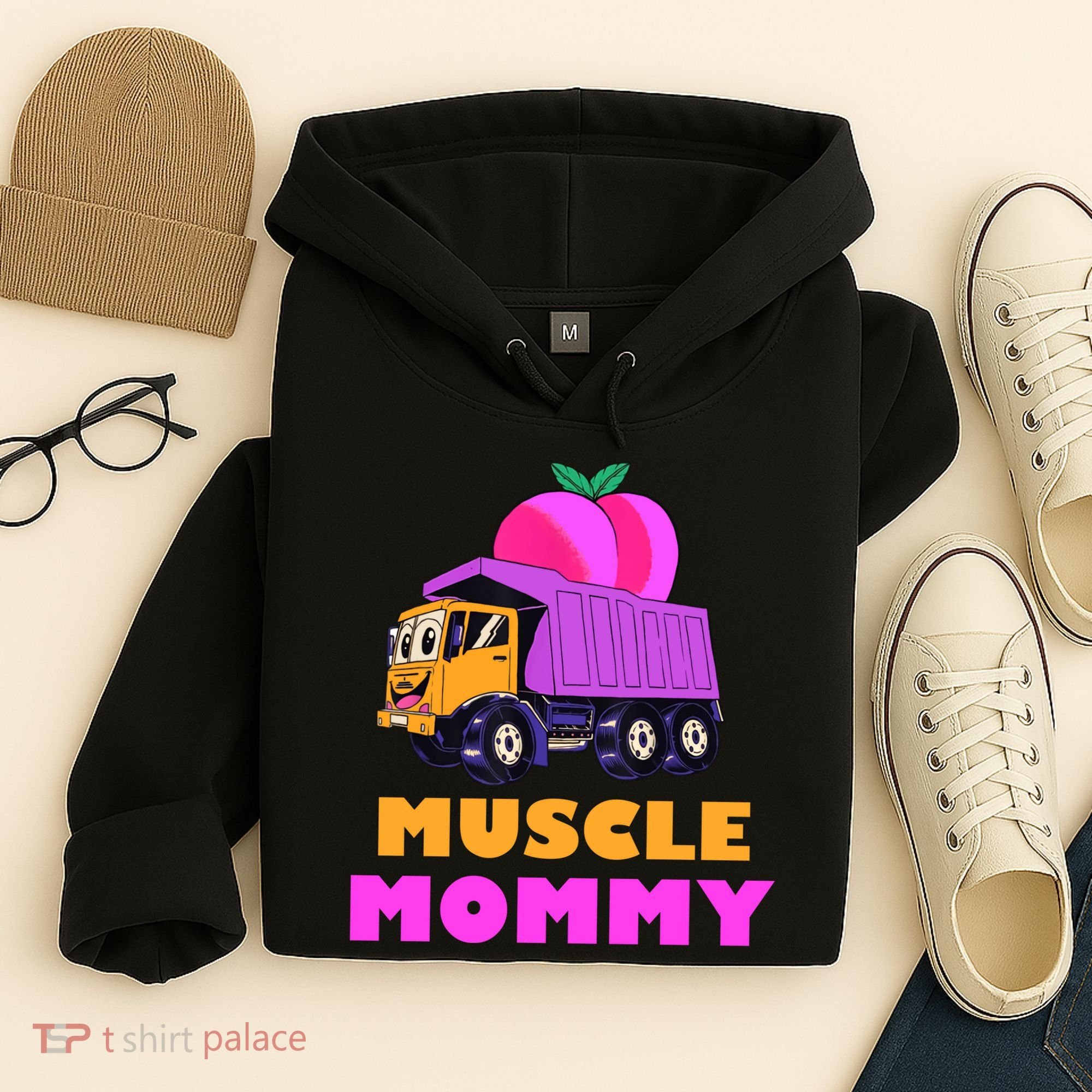 Muscle Mommy Funny Dumptruck Hoodie