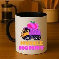 Muscle Mommy Funny Dumptruck Coffee Mug thumb 4