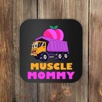 Muscle Mommy Funny Dumptruck Coaster thumb 0