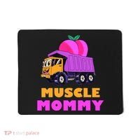 Muscle Mommy Funny Dumptruck Mousepad thumb 0
