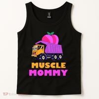 Muscle Mommy Funny Dumptruck Tank Top thumb 2