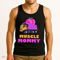 Muscle Mommy Funny Dumptruck Tank Top thumb 3