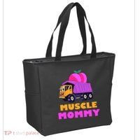 Muscle Mommy Funny Dumptruck Tote Bag thumb 2