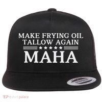 Maha Make Frying Oil Tallow Again Quit Seed Oils Rfk Trump Flat Bill Trucker Hat thumb 0