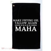Maha Make Frying Oil Tallow Again Quit Seed Oils Rfk Trump Golf Towel thumb 0