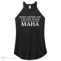 Maha Make Frying Oil Tallow Again Quit Seed Oils Rfk Trump Women's Perfect Tri Rocker Tank thumb 0
