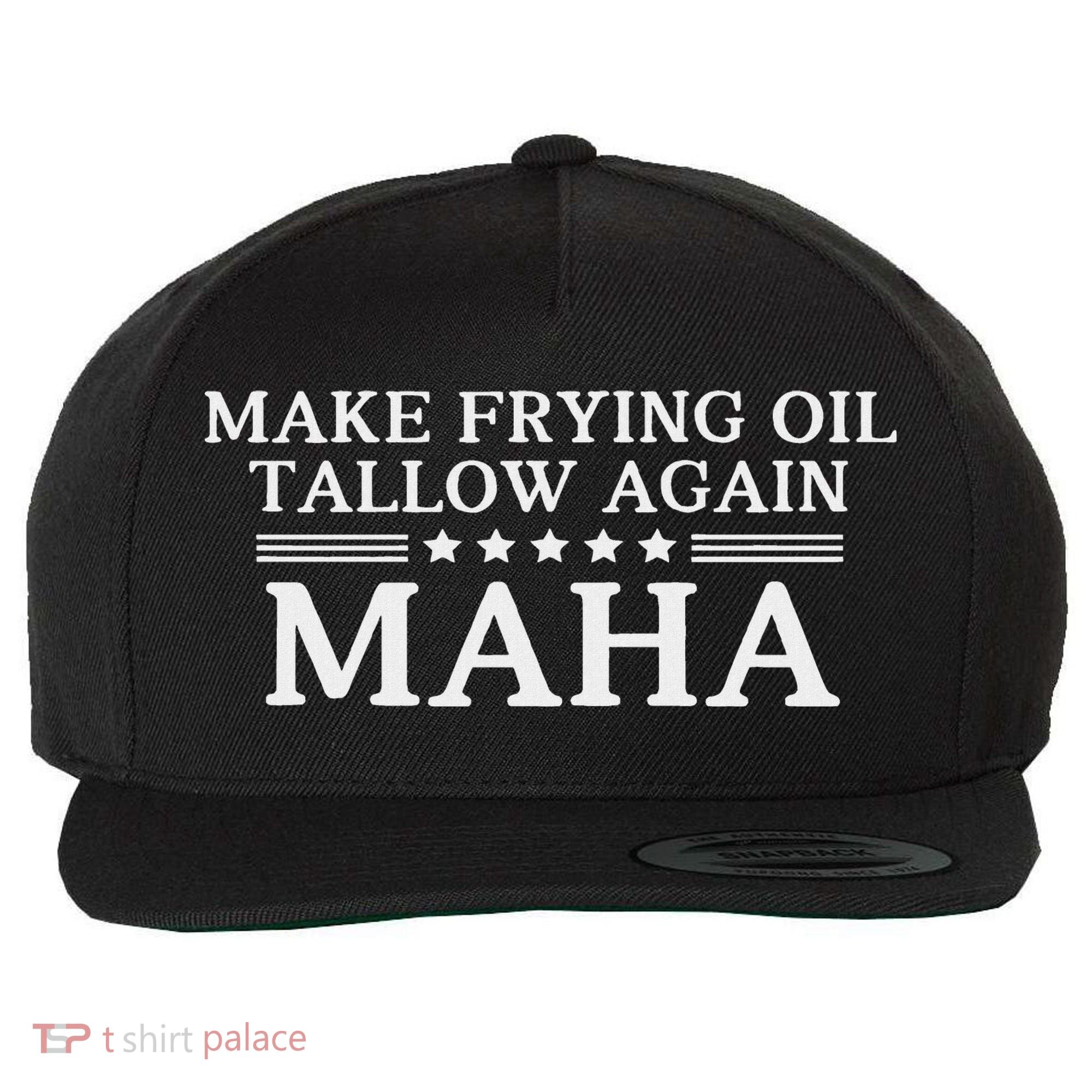 Maha Make Frying Oil Tallow Again Quit Seed Oils Rfk Trump Wool Snapback Cap