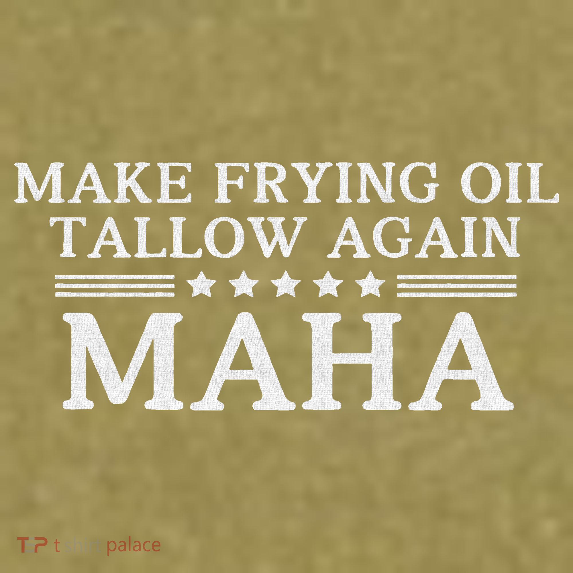 Maha Make Frying Oil Tallow Again Quit Seed Oils Rfk Trump Garment-Dyed Women's Muscle Tee