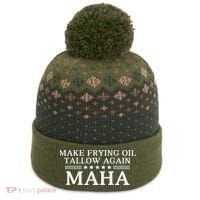 Maha Make Frying Oil Tallow Again Quit Seed Oils Rfk Trump The Baniff Cuffed Pom Beanie thumb 0