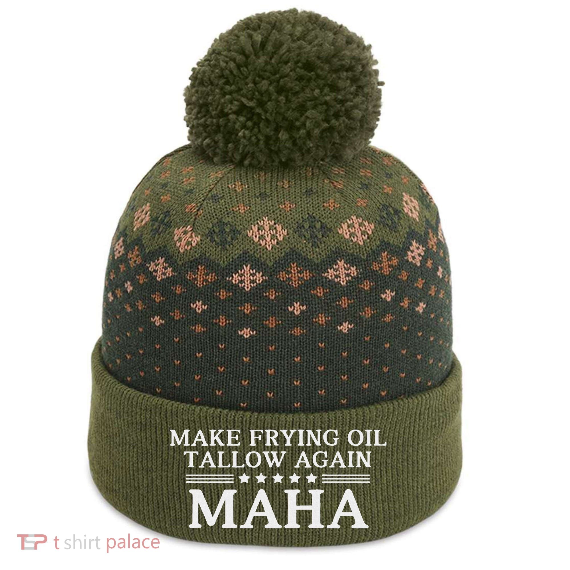 Maha Make Frying Oil Tallow Again Quit Seed Oils Rfk Trump The Baniff Cuffed Pom Beanie