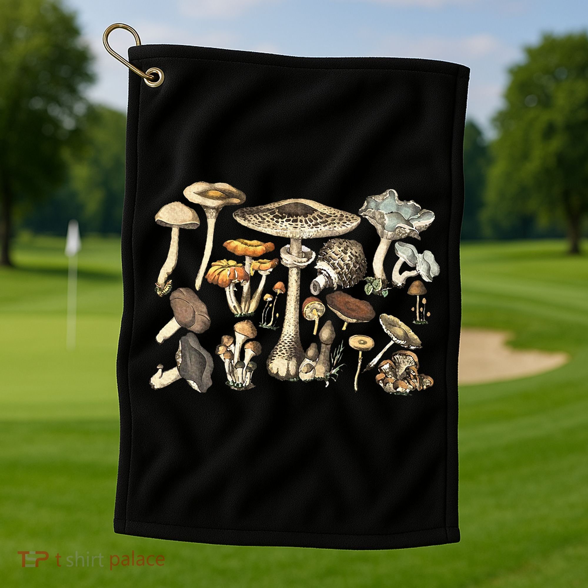Mushroom Mycology Fungi Foraging Mushroom Whisperer Golf Towel