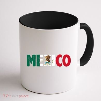 Mexico Mexican Flag Vintage Pride Coffee Mug back