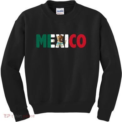 Mexico Mexican Flag Vintage Pride Kids Sweatshirt