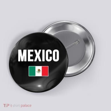 Mexico Mexican Flag Button