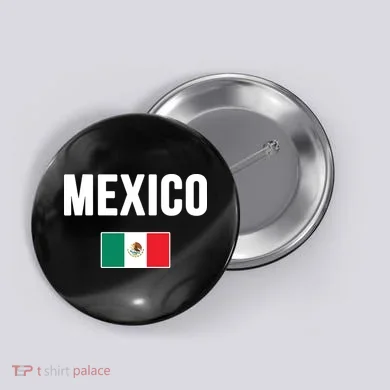 Mexico Mexican Flag Button