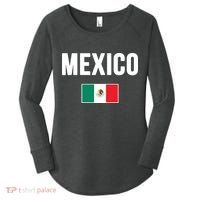 Mexico Mexican Flag Women's Perfect Tri Tunic Long Sleeve Shirt thumb 0