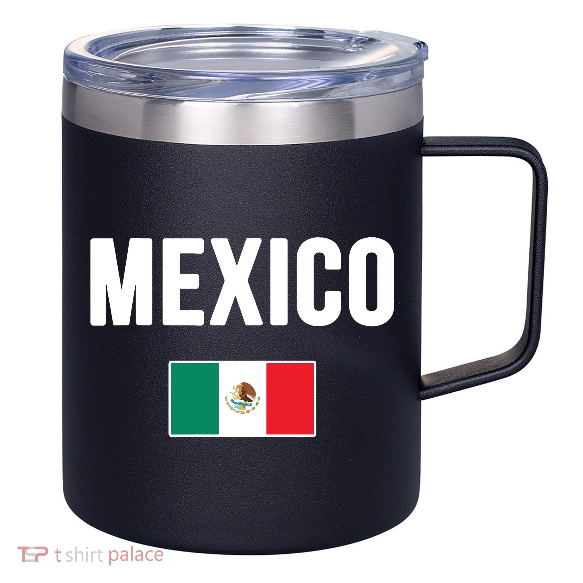 Mexico Mexican Flag 12oz Stainless Steel Coffee Mug