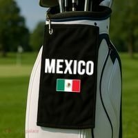 Mexico Mexican Flag Golf Towel thumb 2