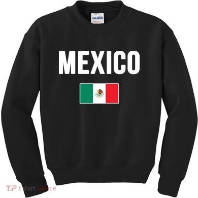 Mexico Mexican Flag Kids Sweatshirt