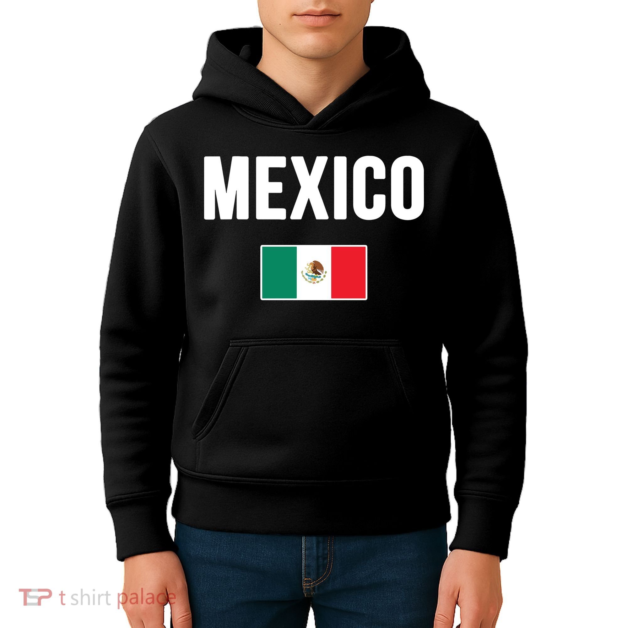 Mexico Mexican Flag Kids Hoodie