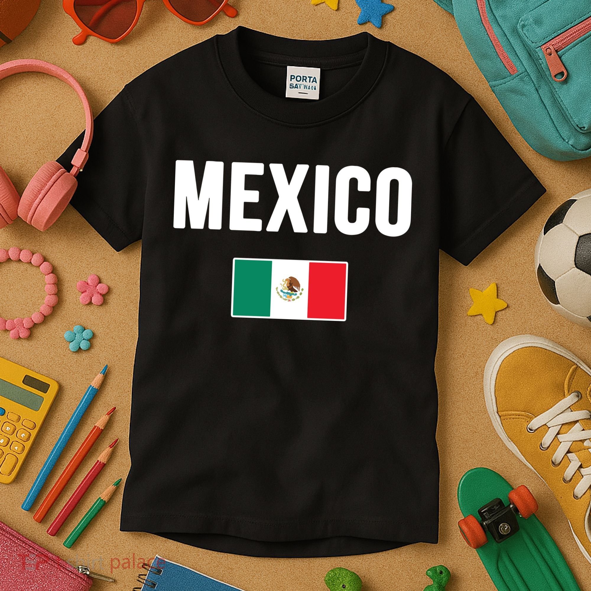 Mexico Mexican Flag Kids T-Shirt