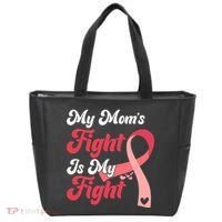 My Moms Fight Is My Fight Cancer Support Tote Bag thumb 0