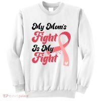 My Moms Fight Is My Fight Cancer Support Sweatshirt thumb 0
