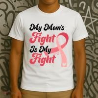 My Moms Fight Is My Fight Cancer Support T-Shirt thumb 3