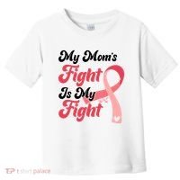 My Moms Fight Is My Fight Cancer Support Toddler T-Shirt thumb 0