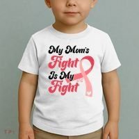 My Moms Fight Is My Fight Cancer Support Toddler T-Shirt thumb 2