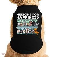 My Medicine For Happiness Called Cats Every Day Kitten Cat Doggie Tank thumb 0