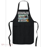 My Medicine For Happiness Called Cats Every Day Kitten Cat Apron thumb 0