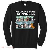 My Medicine For Happiness Called Cats Every Day Kitten Cat Sweatshirt thumb 0