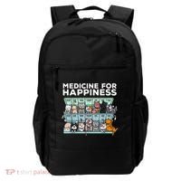 My Medicine For Happiness Called Cats Every Day Kitten Cat Backpack thumb 0