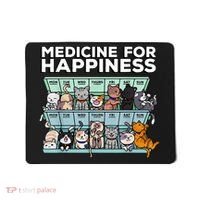 My Medicine For Happiness Called Cats Every Day Kitten Cat Mousepad thumb 0