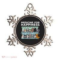 My Medicine For Happiness Called Cats Every Day Kitten Cat Ornament thumb 0