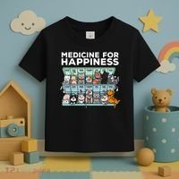 My Medicine For Happiness Called Cats Every Day Kitten Cat Toddler T-Shirt thumb 3