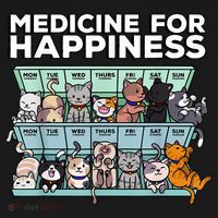 My Medicine For Happiness Called Cats Every Day Kitten Cat Toddler T-Shirt thumb 4