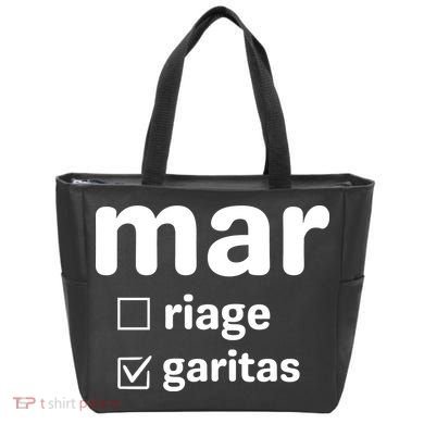 Marriage Margaritas Funny Tote Bag