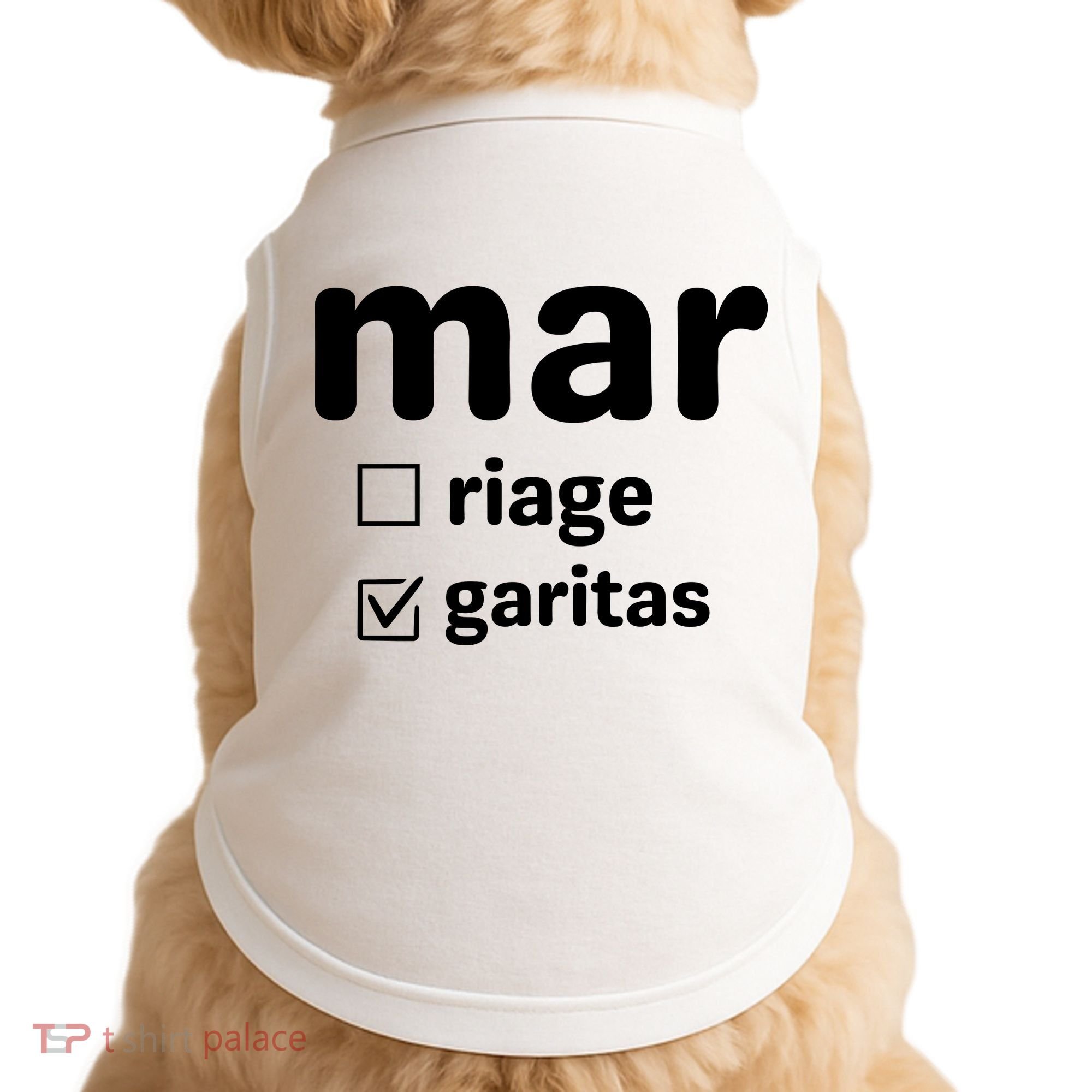 Marriage Margaritas Funny Doggie Tank