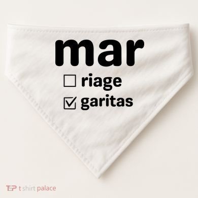 Marriage Margaritas Funny USA-Made Doggie Bandana