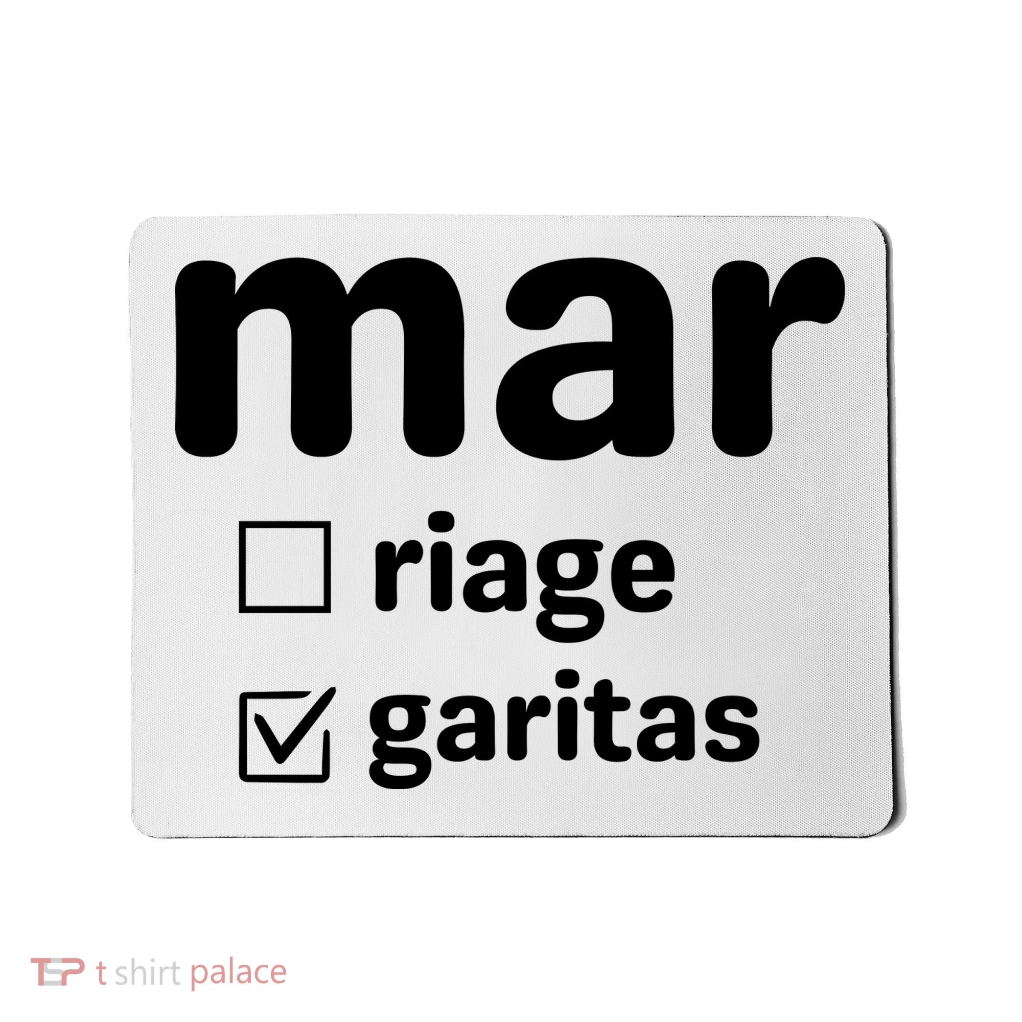 Marriage Margaritas Funny Mousepad