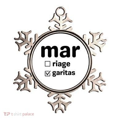 Marriage Margaritas Funny Ornament