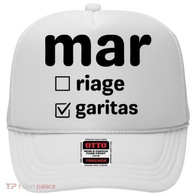 Marriage Margaritas Funny Hat